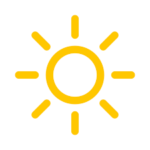 Sun icon on Bay Lighting's commercial lighting website