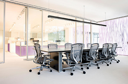 Image of an office space on Bay Lighting's website
