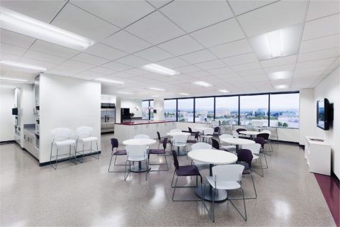 Commercial office image on Bay Lighting's website